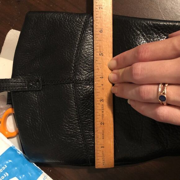 Circa Joan David Leather Tall Riding Boot Black Low block Heel Silver Accent 6.5 - Picture 13 of 15